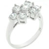 Round Cubic Zirconia Cluster Ring