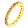 Pink Cubic Zirconia Eternity Ring