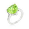 Apple Green Heart Ring