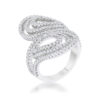 Serina 1ct CZ Rhodium Pave Circle Ring